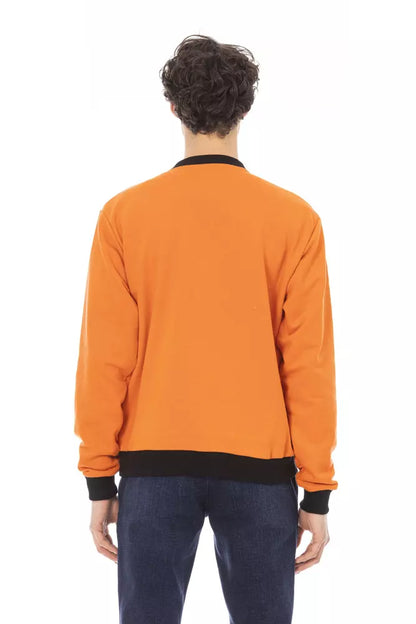 Pull en coton orange Baldinini Trend pour homme