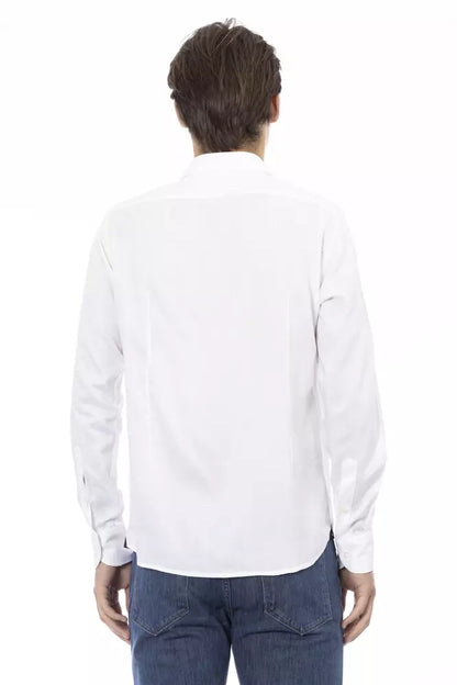 Chemise homme en coton blanc Baldinini Trend
