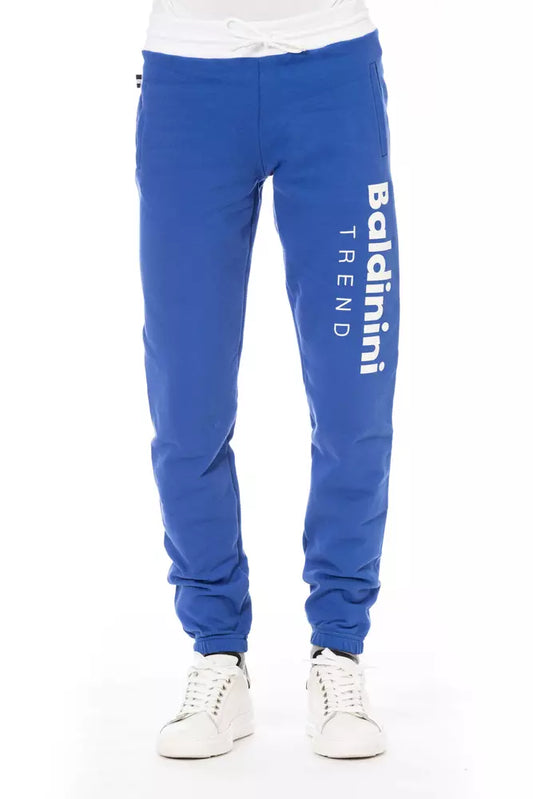 Pantalon de sport pour homme en coton bleu Baldinini Trend