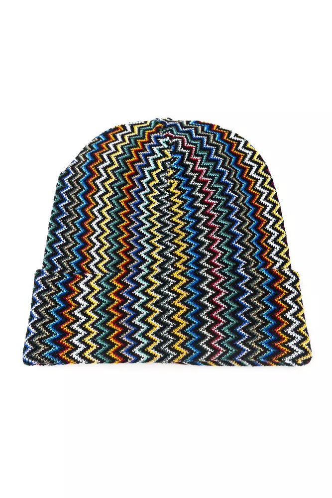Missoni Multicolor Wool Men Hat - Iconic Italian Style