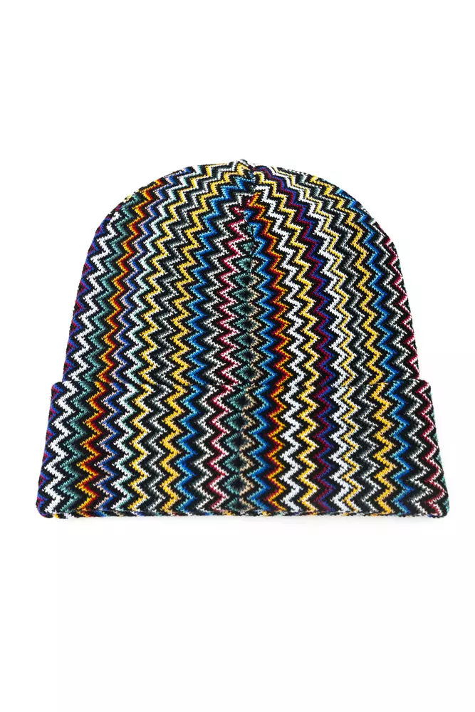 Missoni Multicolor Wool Men Hat - Iconic Italian Style