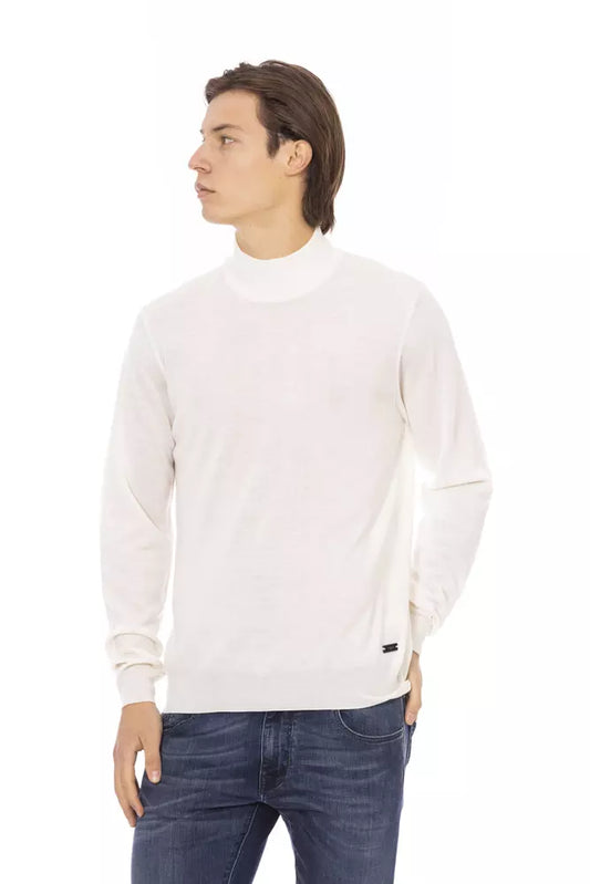 Pull en tissu blanc pour homme Baldinini Trend