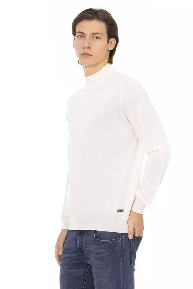 Pull en tissu blanc pour homme Baldinini Trend