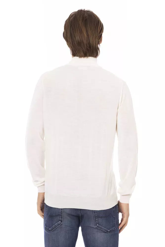 Pull en tissu blanc pour homme Baldinini Trend