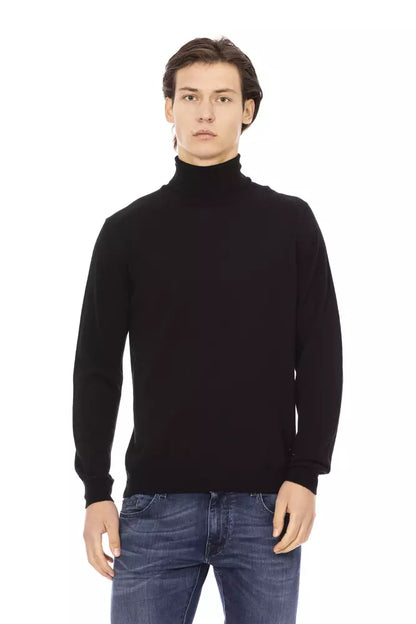 Pull en tissu noir pour homme Baldinini Trend