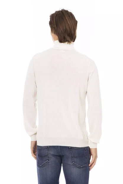 Pull en tissu blanc pour homme Baldinini Trend