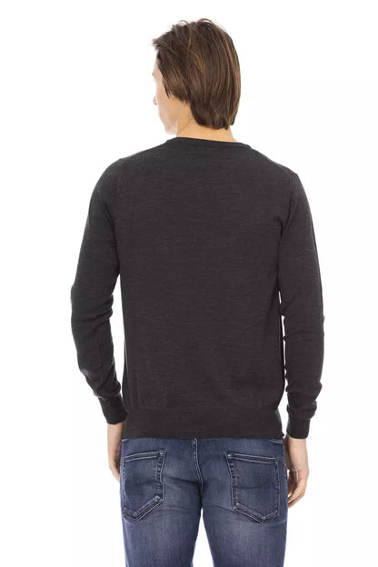 Pull en tissu gris pour homme Baldinini Trend