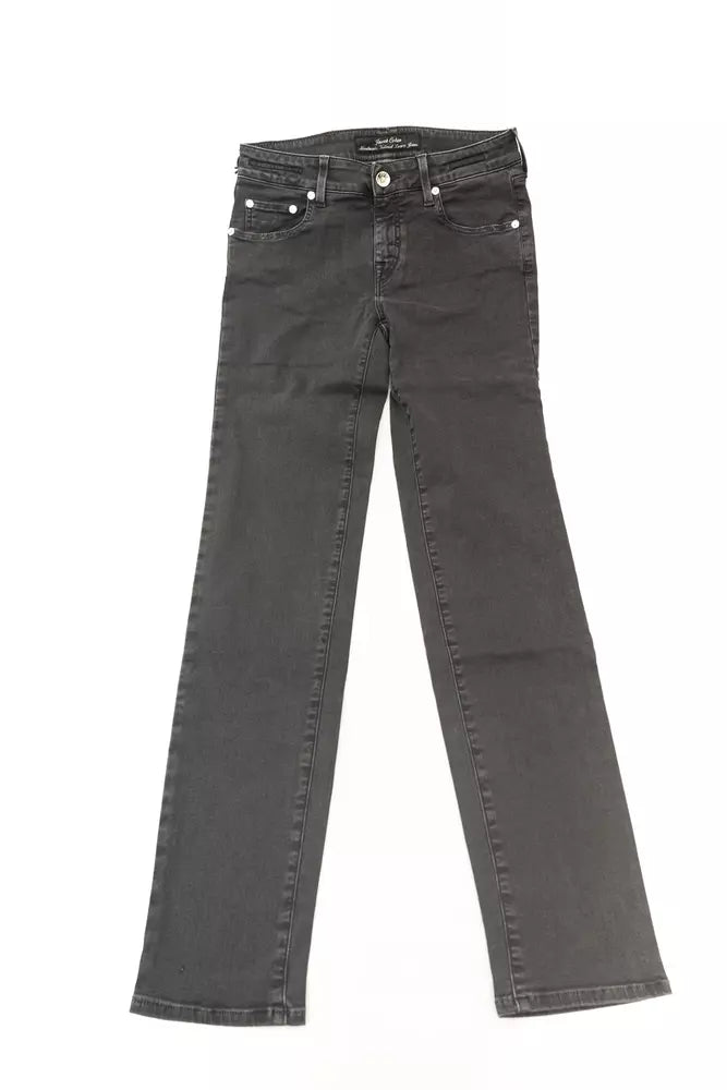 Jacob Cohen Black Cotton Women Jeans - Élégance Intemporelle
