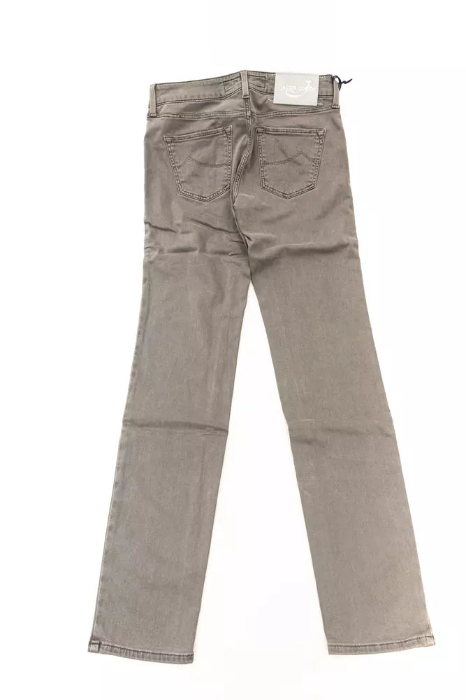 Jeans en coton gris pour femme de Jacob Cohen