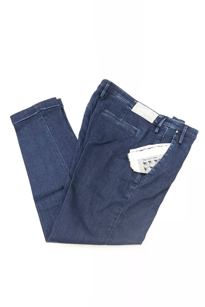 Jean Femme Jacob Cohen Chino Bleu - Style Italien de Luxe