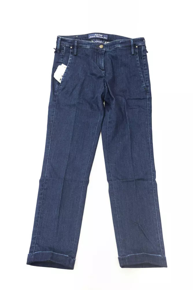 Jean Femme Jacob Cohen Chino Bleu - Style Italien de Luxe