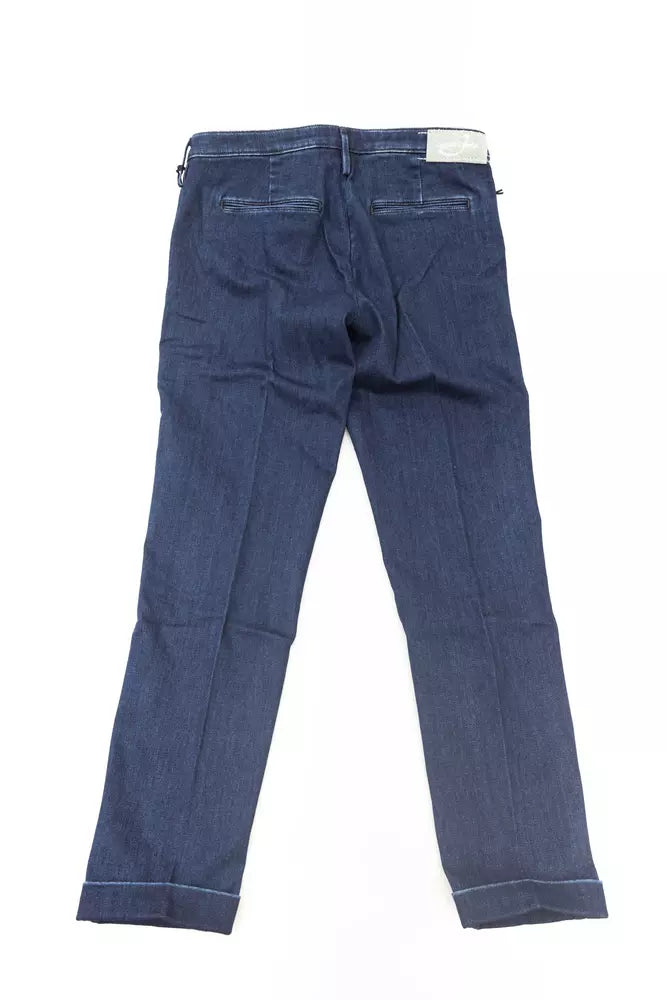 Jean Femme Jacob Cohen Chino Bleu - Style Italien de Luxe