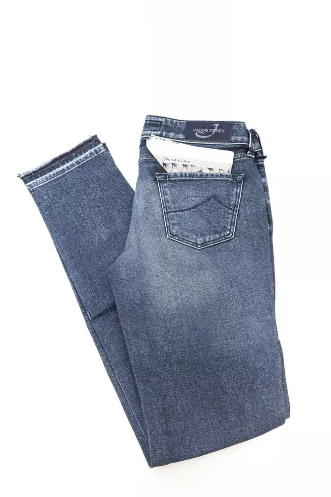Jacob Cohen Blue Slim Fit Women Jeans - Italian Craftsmanship