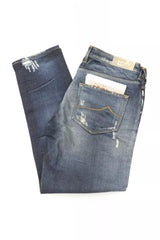 Jacob Cohen Blue Cotton Women's Jean - Luxury Italian Denim