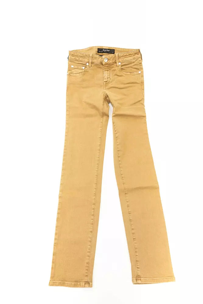 Jeans en coton beige pour femme de Jacob Cohen