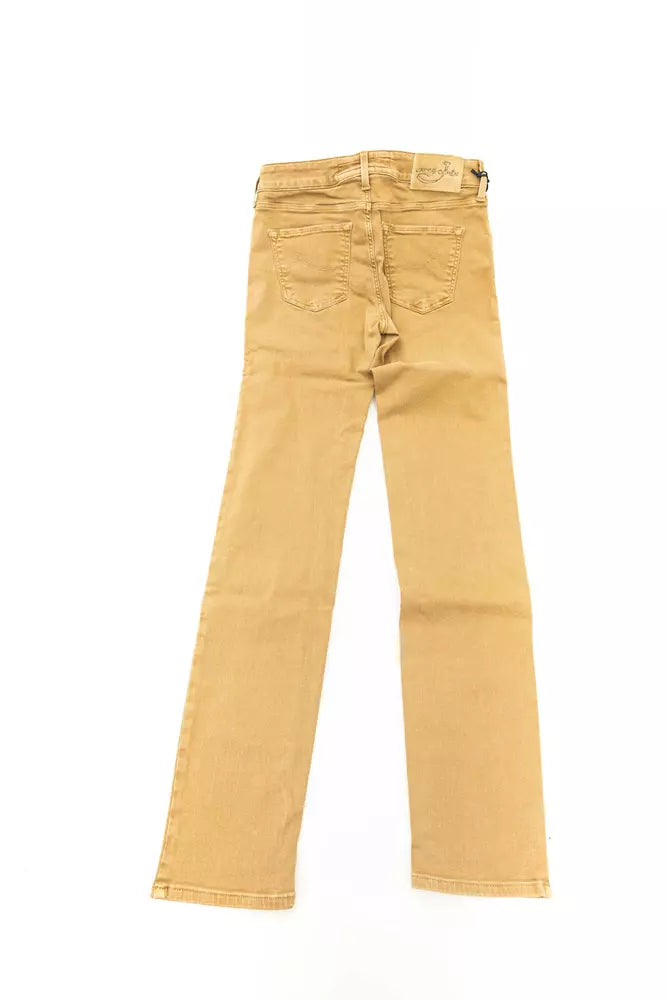 Jean Femme Beige Jacob Cohen - Style Vintage
