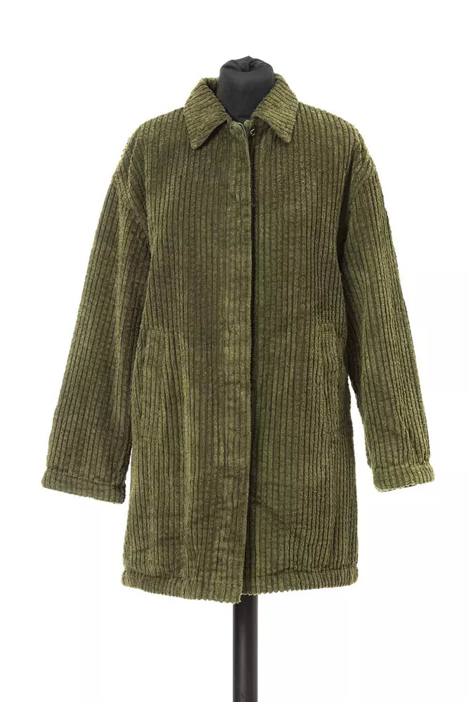 Jacob Cohen Veste Large Côtelée Verte pour Femmes