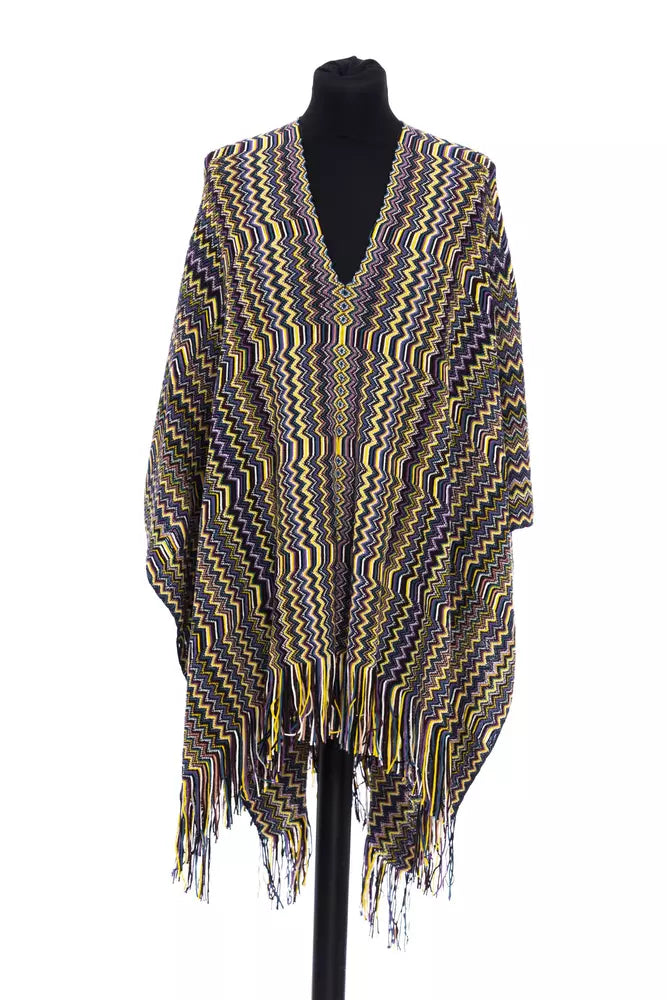 Missoni Multicolor Wool Poncho - Élégance et Créativité