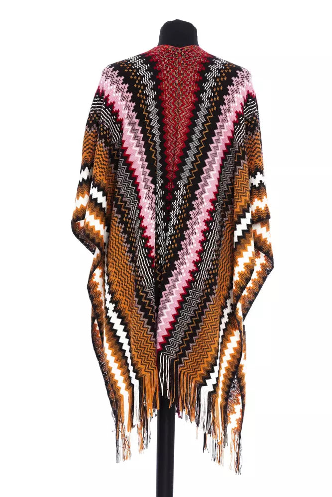Missoni Multicolor Wool Poncho - Chic Italian Style