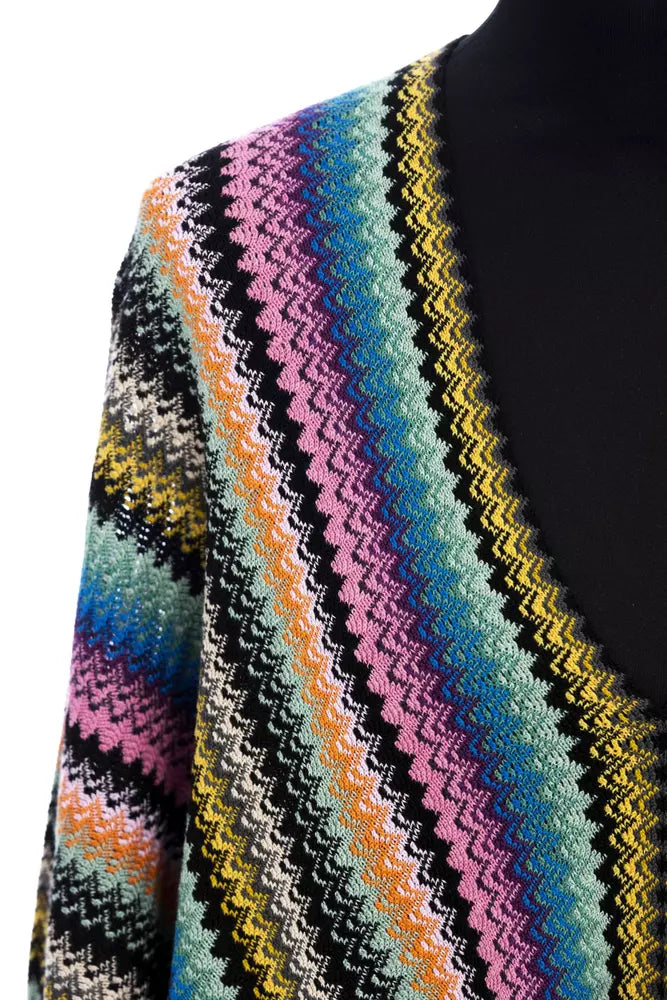 Missoni Multicolor Wool Poncho - Élégance Italienne