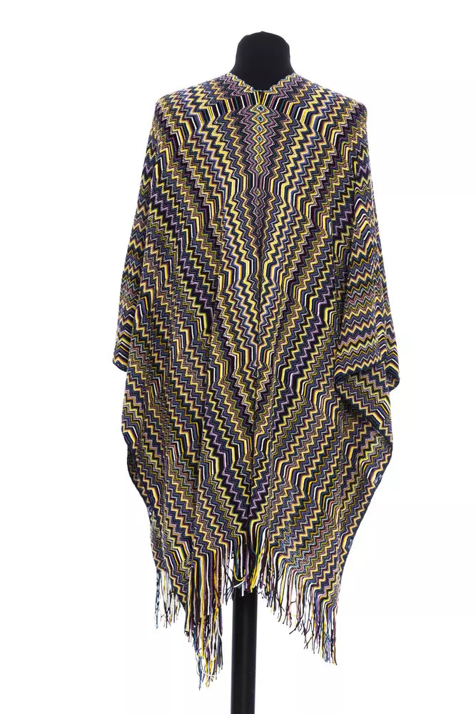 Missoni Multicolor Wool Poncho - Élégance et Créativité