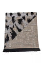 Écharpe homme en laine beige Cavalli Class