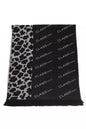 Écharpe Cavalli Class en laine noire pour homme