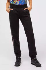 Custo Barcelona Black Cotton Women Sweatpant - Stylish Comfort