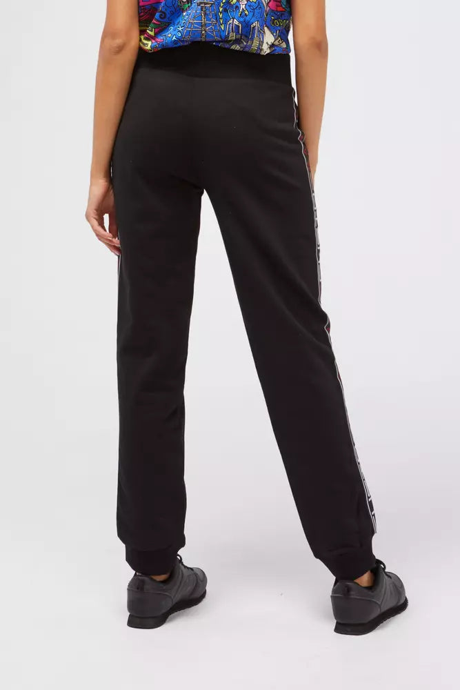 Custo Barcelona Black Cotton Women Sweatpant - Stylish Comfort