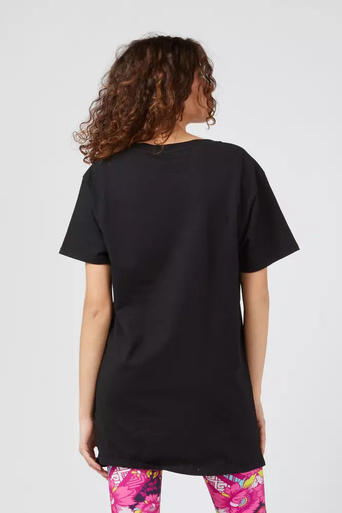 Custo Barcelona T-Shirt Femme Oversized Noir en Coton