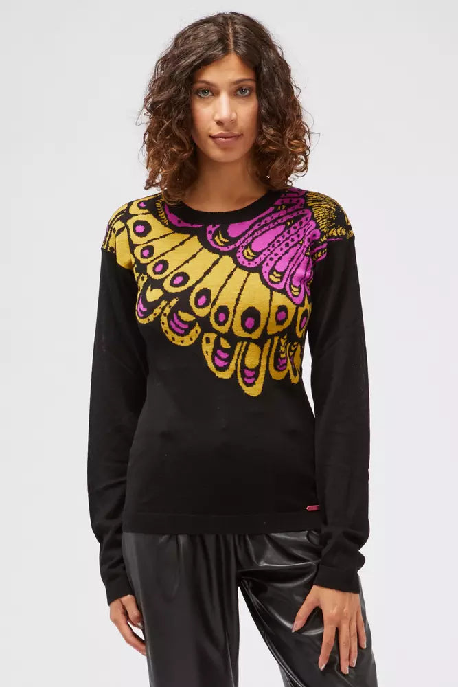 Custo Barcelona Pull Femme en Laine Noir