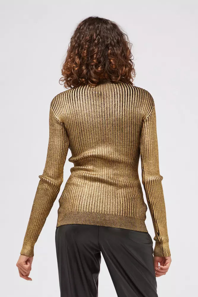 Custo Barcelona Gold Wool Women Sweater - Élégance et Confort