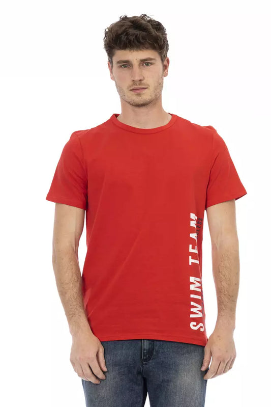 T-shirt rouge en coton pour homme de Bikkembergs