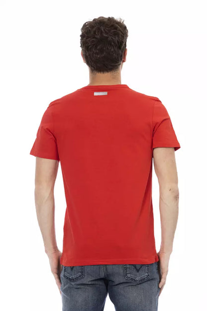 T-shirt rouge en coton pour homme de Bikkembergs
