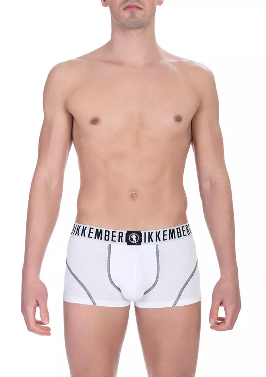 Sac à dos Bikkembergs blanc en coton pour homme