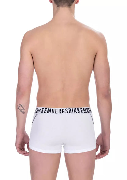 Sac à dos Bikkembergs blanc en coton pour homme