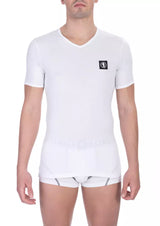 T-shirt blanc en coton pour homme de Bikkembergs