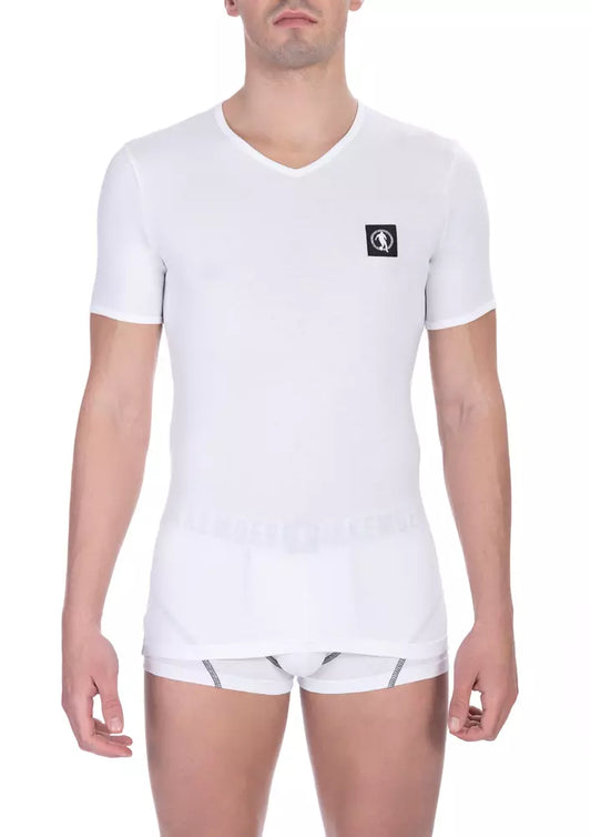 T-shirt blanc en coton pour homme de Bikkembergs