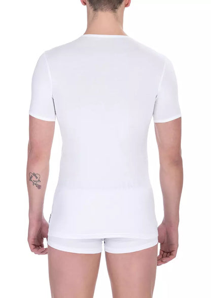 T-shirt blanc en coton pour homme de Bikkembergs