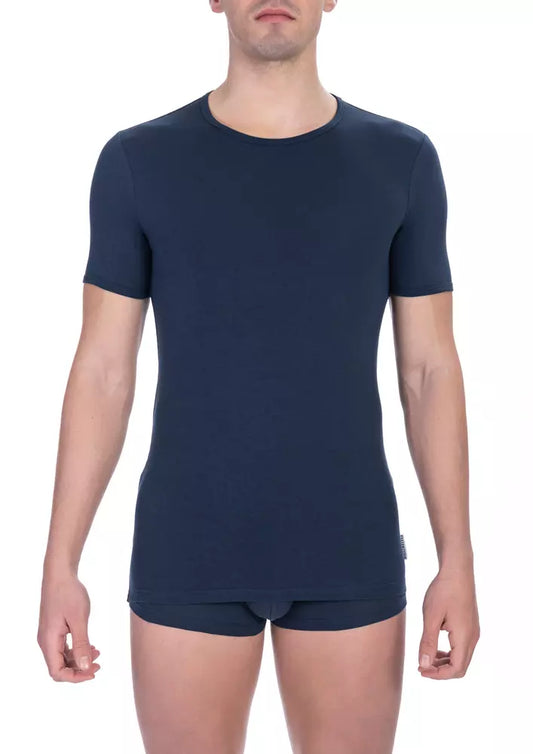 T-shirt bleu en coton pour homme de Bikkembergs