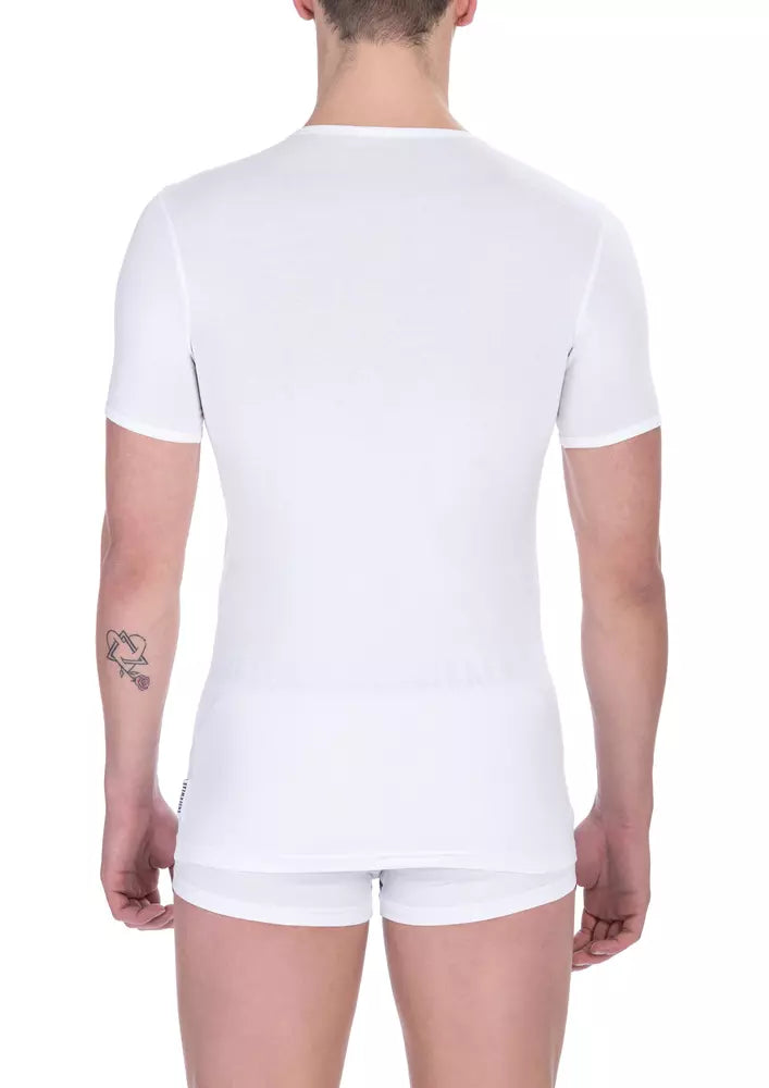 T-shirt blanc en coton pour homme de Bikkembergs
