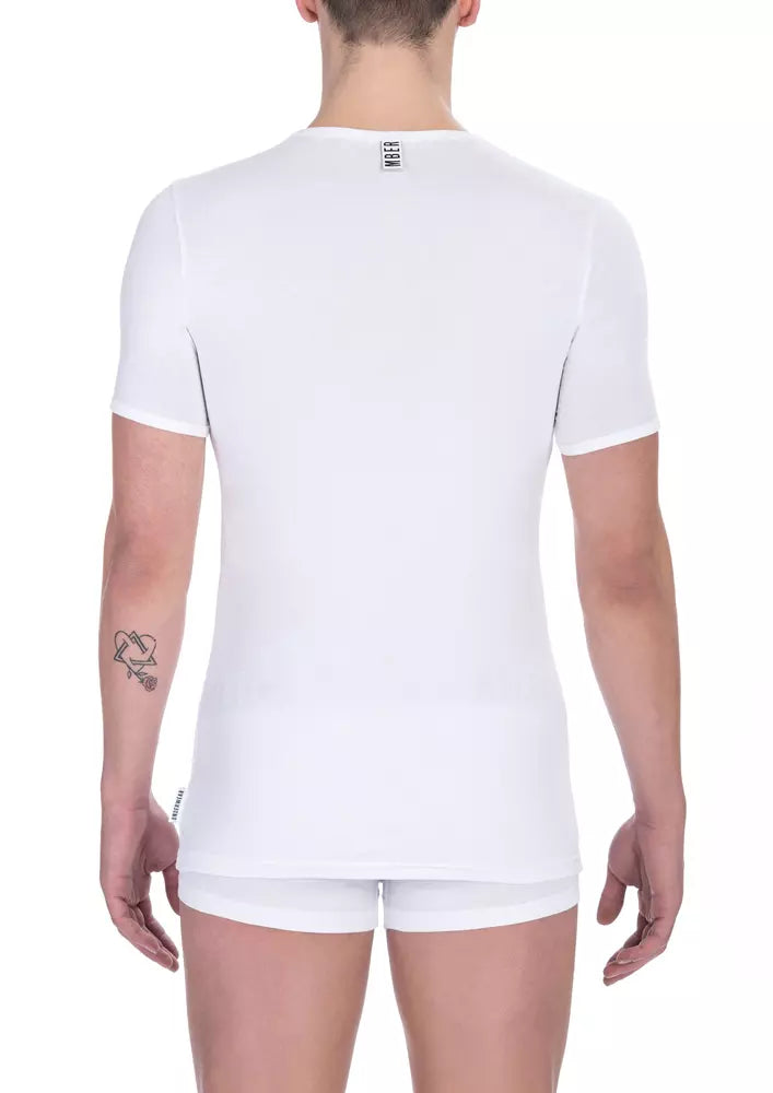 T-shirt blanc en coton pour homme de Bikkembergs