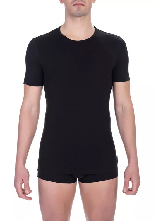 Pack de deux t-shirts Bikkembergs en coton noir pour homme