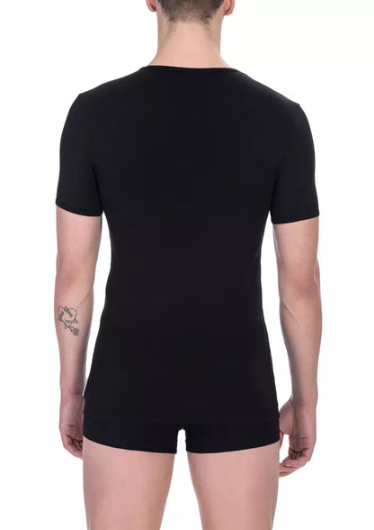 T-shirt noir en coton pour homme de Bikkembergs
