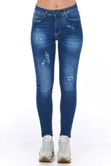 Frankie Morello Blue Denim Women's Jeans - Stylish and Versatile