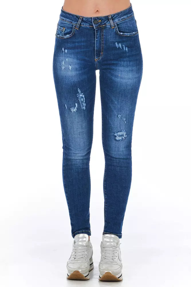 Frankie Morello Blue Denim Women's Jeans - Stylish and Versatile
