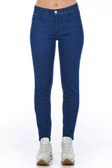 Jean Skinny Femme Frankie Morello en Coton Bleu