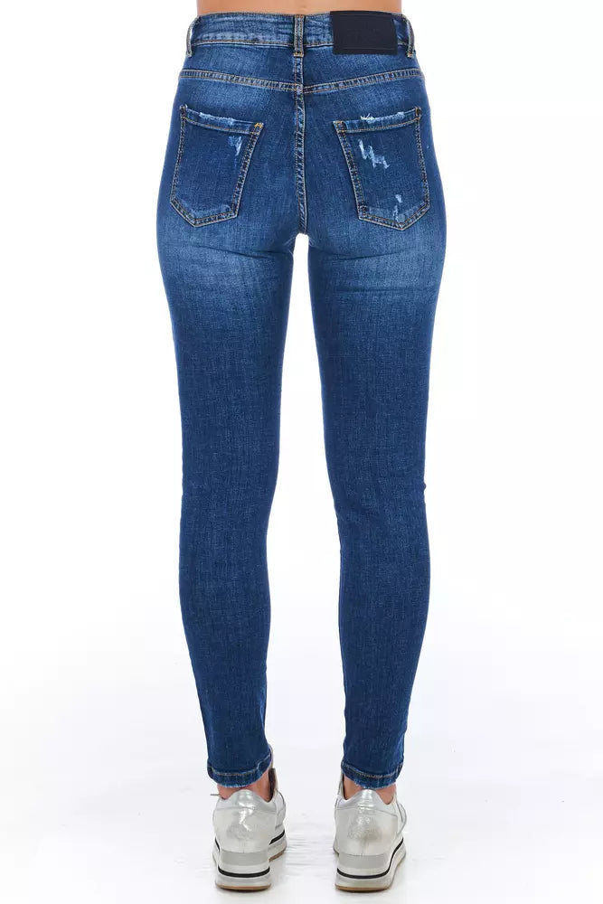 Frankie Morello Blue Denim Women's Jeans - Stylish and Versatile