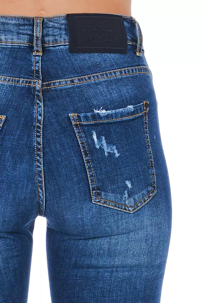 Frankie Morello Blue Denim Women's Jeans - Stylish and Versatile