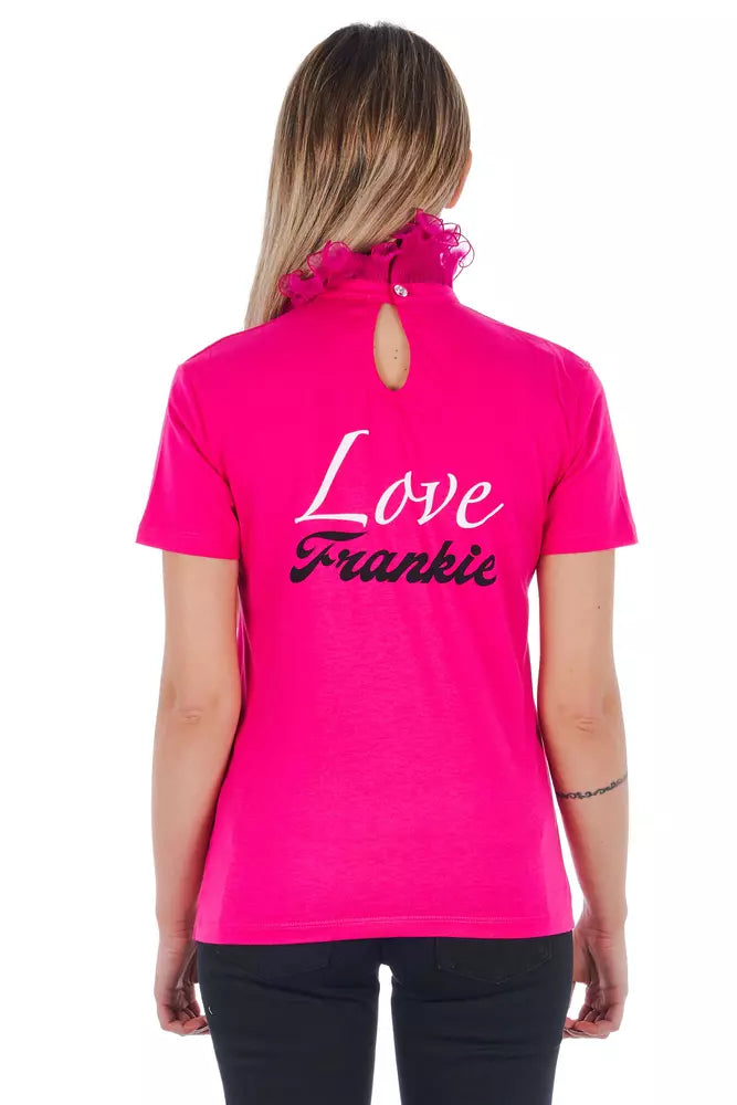 T-shirt femme en coton multicolore de Frankie Morello